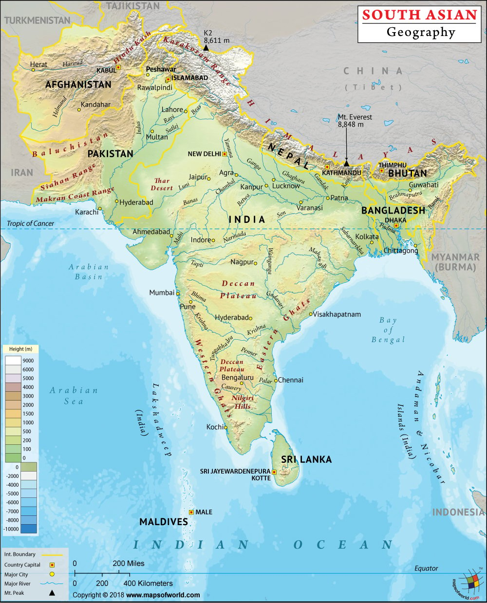 Geographical Map India