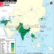 Asian Countries with Maximum Arable Land