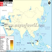 Smallest Countrries in Asia by Area