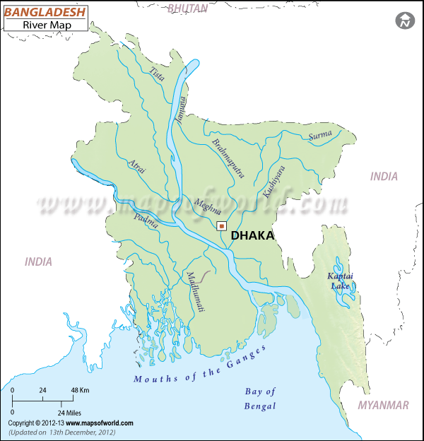 bangladesh river map