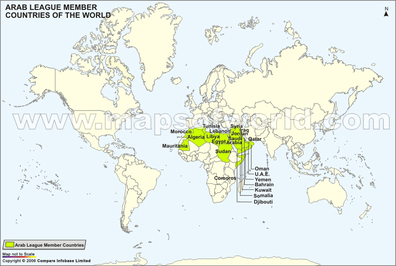 Arab League Member Countries of the World