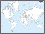 World+map+outline+printable