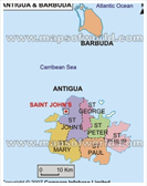 ANTIGUA BARBUDA MAPS