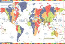 World Time Zone Map in French