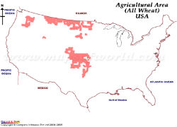 USA Wheat Growing Area