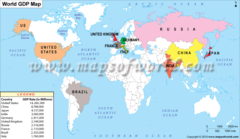 World GDP Map. Disclaimer : All efforts have been made to make this image 