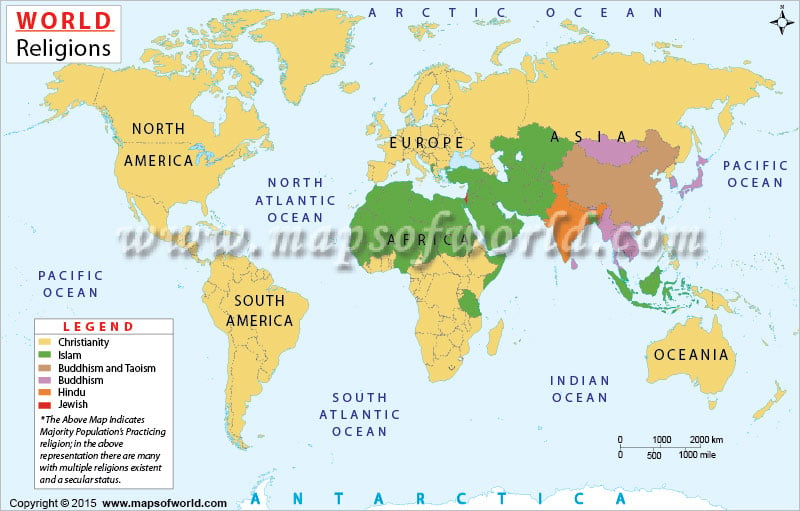 religion around the world map Religions Of The World World Religion Map religion around the world map