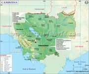 Cambodia  Map