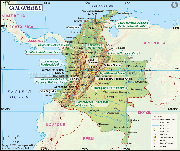 Colombia  Map