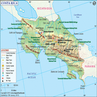 Costa Rica  Map