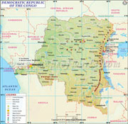 D.R Congo  Map