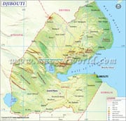 Djibouti  Map