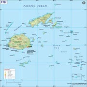 Fiji  Map