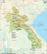 Laos  Map