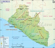 Liberia  Map