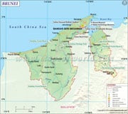 Brunei  Map