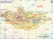 Mongolia  Map