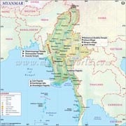 Myanmar  Map