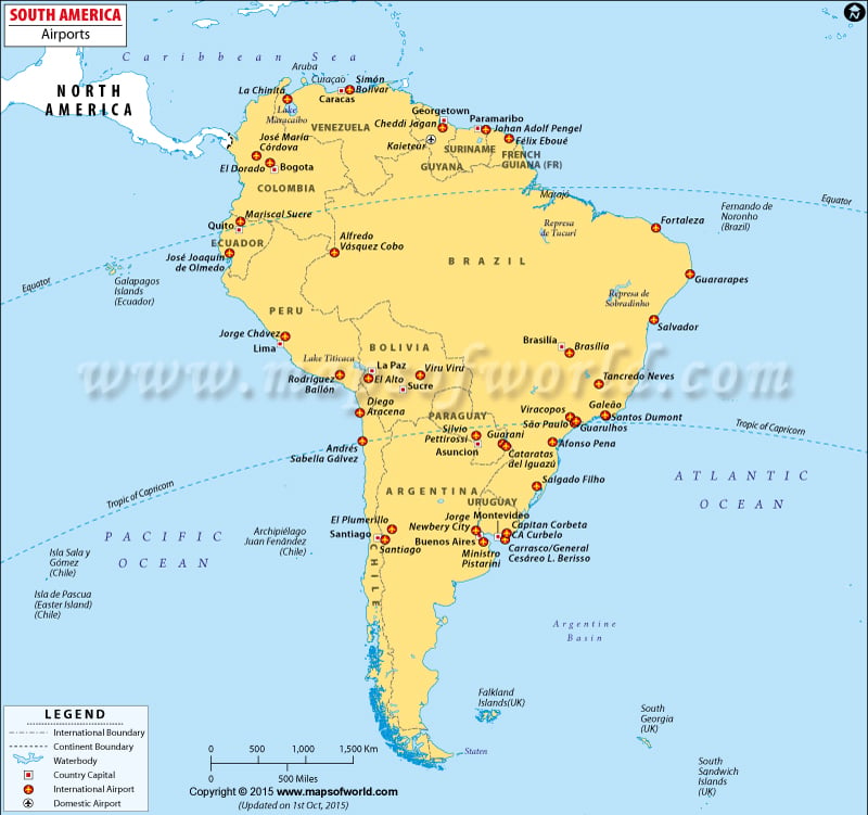 Airports In South America 