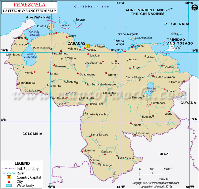 caracas venezuela map with longitude and latitude        <h3 class=