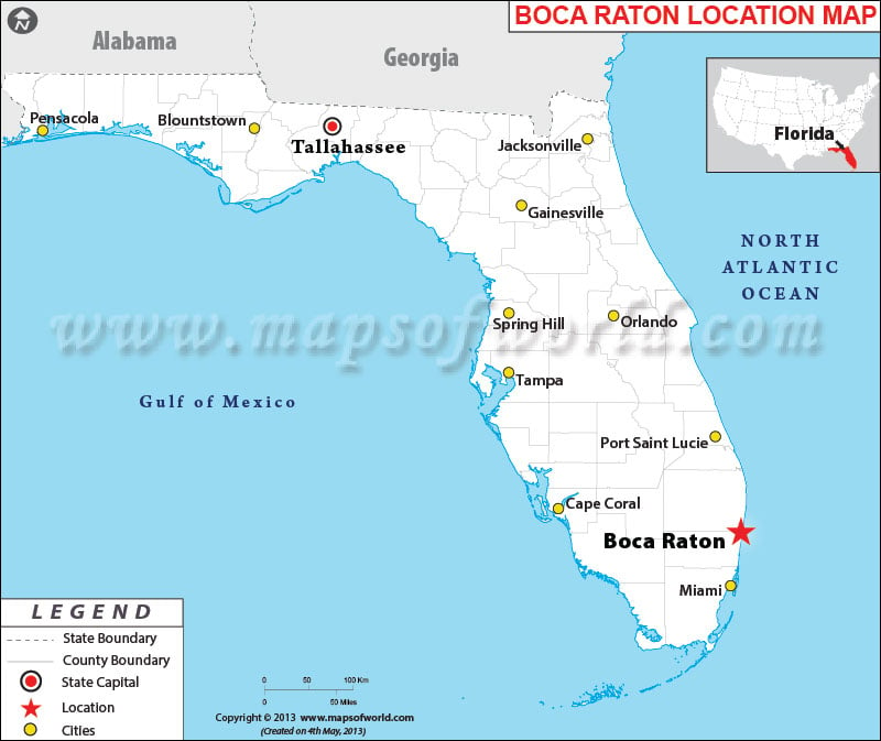 Where Is Boca Raton On The Florida Map Where is Boca Raton, Florida | Where is Boca Raton, FL Located in USA