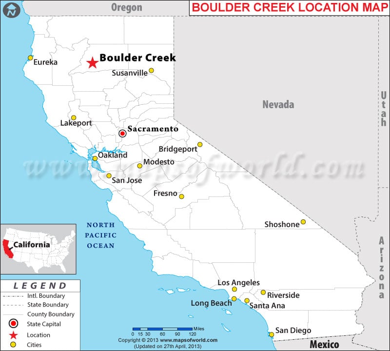 Where is Boulder Creek, California