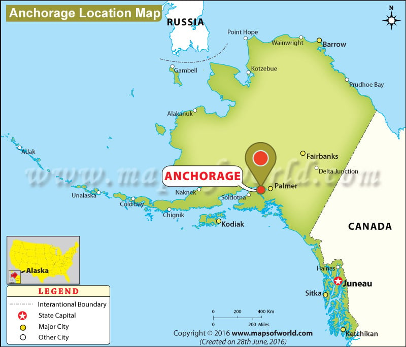 Where Is Anchorage Alaska On A Map Where is Anchorage Located in Alaska, USA