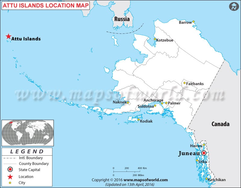 Where is Attu Islands Located in Alaska, USA