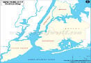 New York City Blank Map