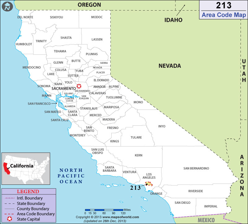 Area Code 213 Map Gadgets 2018