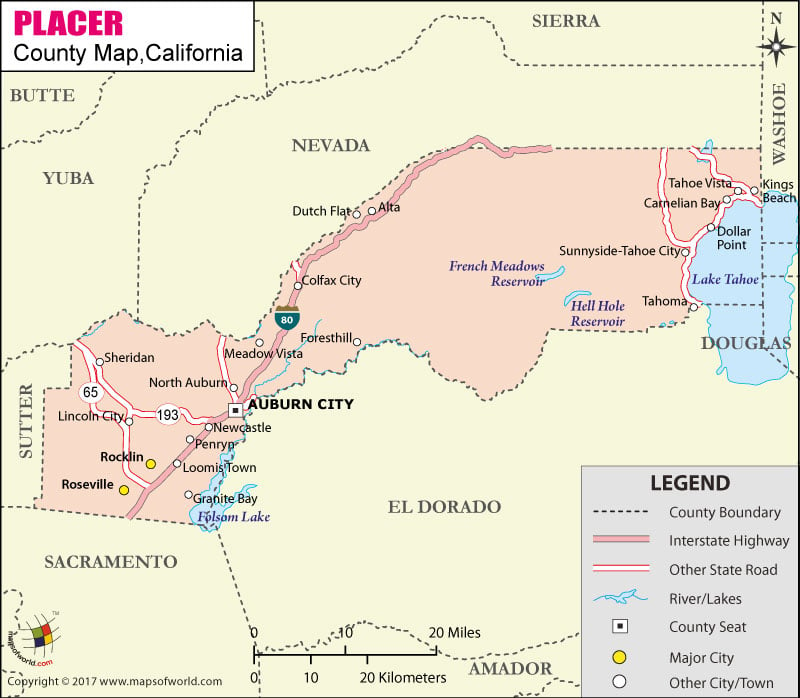 Placer County Zip Code Map Interactive Map 