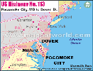 US Highway Map 113