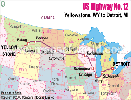US Highway Map 12