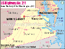 US Highway Map 211