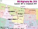 US Highway Map 310