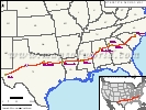 US Interstate 20 Map