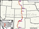 US Interstate 25 Map