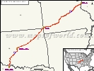 US Interstate 44 Map 