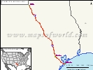 US Interstate 45 Map 