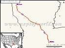US Interstate 49 Map 