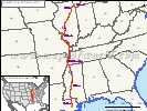 US Interstate 55 Map 