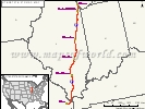 US Interstate 57 Map 