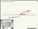 US Interstate 86 West Map