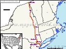 US Interstate 87 Map