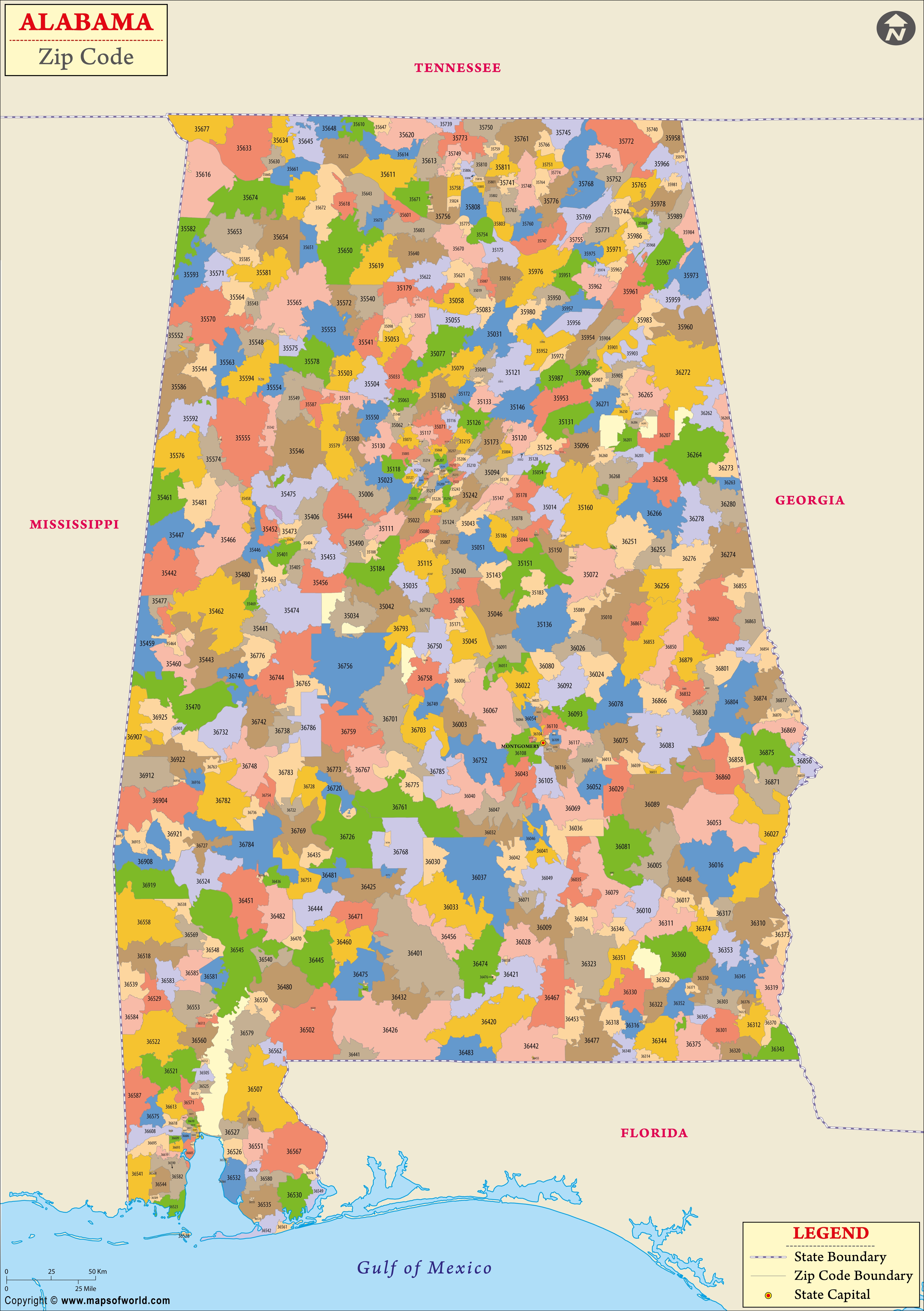 Alabama Zip Codes Alabama Zip Code Map List   Alabama Zip Code Map 