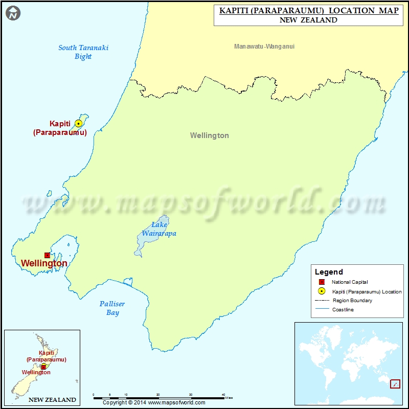 Where is Kapiti (Paraparaumu) | Location of Kapiti (Paraparaumu) in New ...