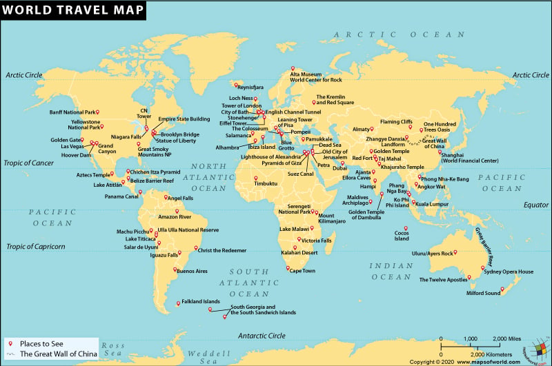 Travel The World Map World Travel Information