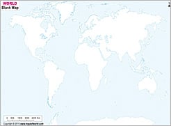 a printable map of the world
